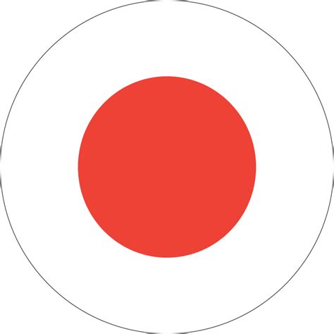 japan flag circle png